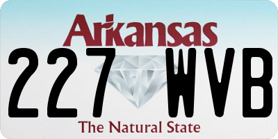 AR license plate 227WVB