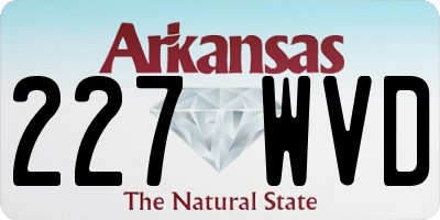 AR license plate 227WVD