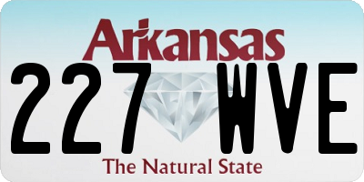 AR license plate 227WVE
