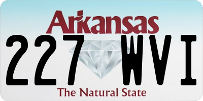 AR license plate 227WVI