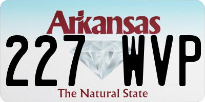 AR license plate 227WVP