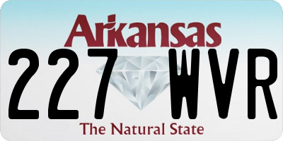AR license plate 227WVR