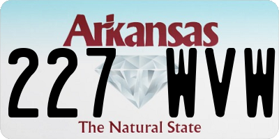 AR license plate 227WVW