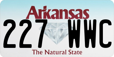 AR license plate 227WWC