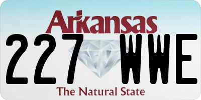 AR license plate 227WWE