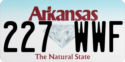 AR license plate 227WWF