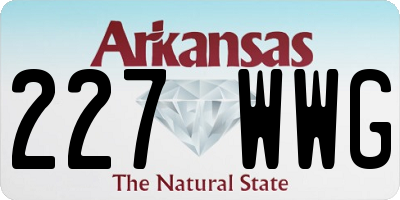 AR license plate 227WWG