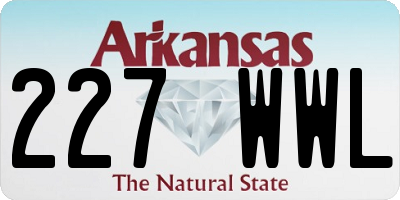 AR license plate 227WWL