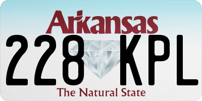 AR license plate 228KPL