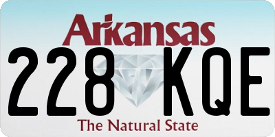 AR license plate 228KQE