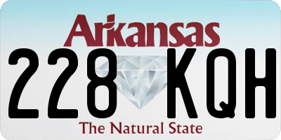 AR license plate 228KQH