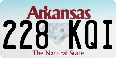 AR license plate 228KQI