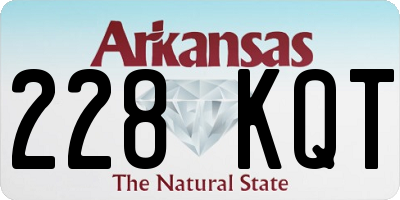 AR license plate 228KQT