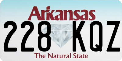 AR license plate 228KQZ