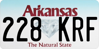AR license plate 228KRF