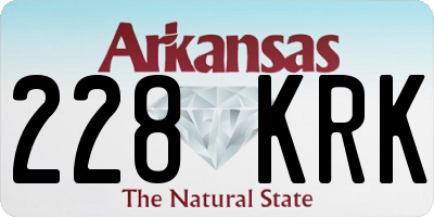 AR license plate 228KRK