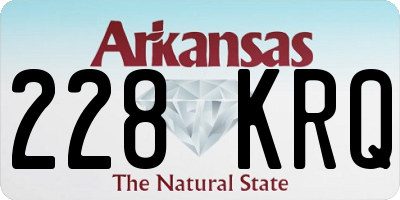 AR license plate 228KRQ