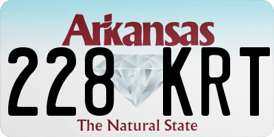 AR license plate 228KRT