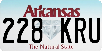 AR license plate 228KRU