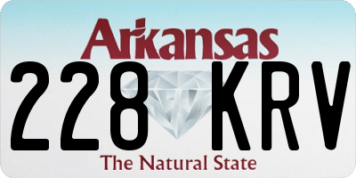 AR license plate 228KRV