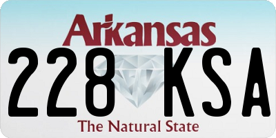 AR license plate 228KSA