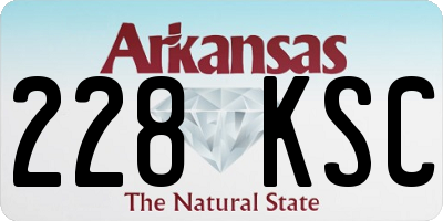 AR license plate 228KSC