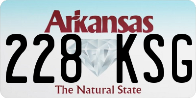 AR license plate 228KSG