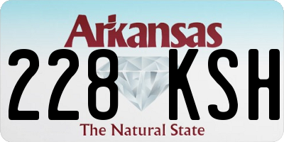 AR license plate 228KSH