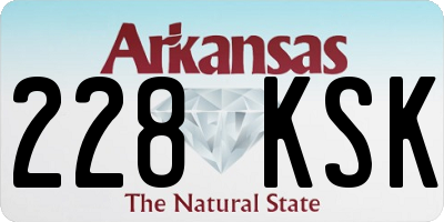 AR license plate 228KSK