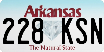 AR license plate 228KSN