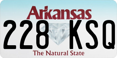 AR license plate 228KSQ