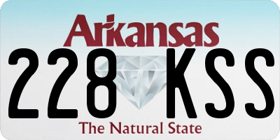 AR license plate 228KSS