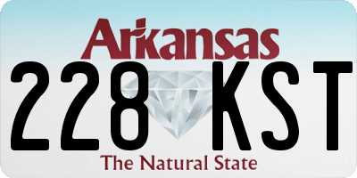 AR license plate 228KST