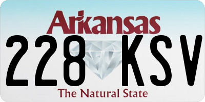AR license plate 228KSV