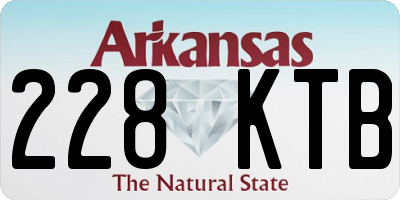AR license plate 228KTB