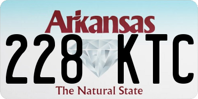 AR license plate 228KTC
