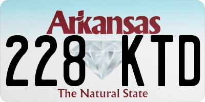 AR license plate 228KTD