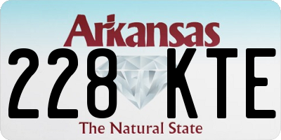 AR license plate 228KTE