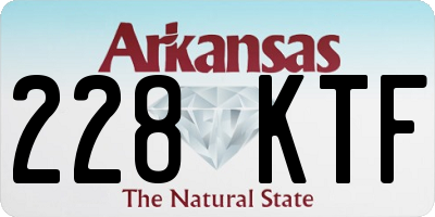 AR license plate 228KTF