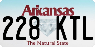 AR license plate 228KTL