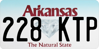 AR license plate 228KTP