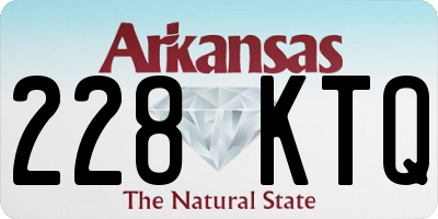 AR license plate 228KTQ