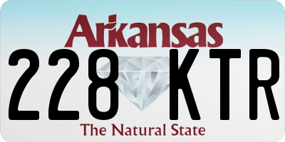 AR license plate 228KTR