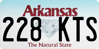 AR license plate 228KTS