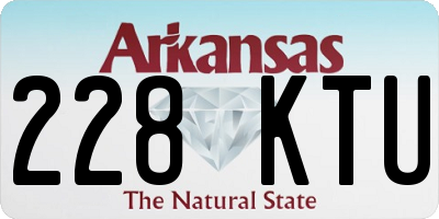 AR license plate 228KTU