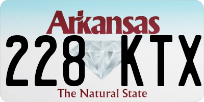 AR license plate 228KTX