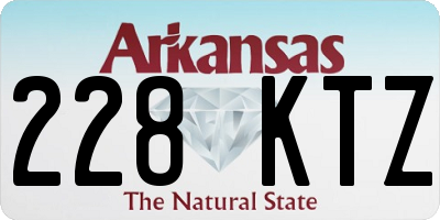 AR license plate 228KTZ
