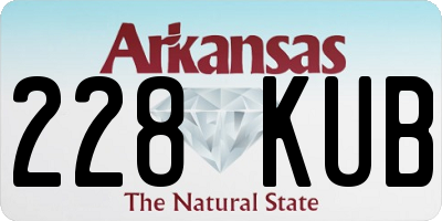 AR license plate 228KUB