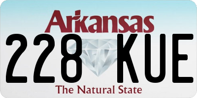 AR license plate 228KUE