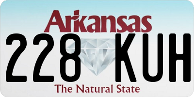 AR license plate 228KUH